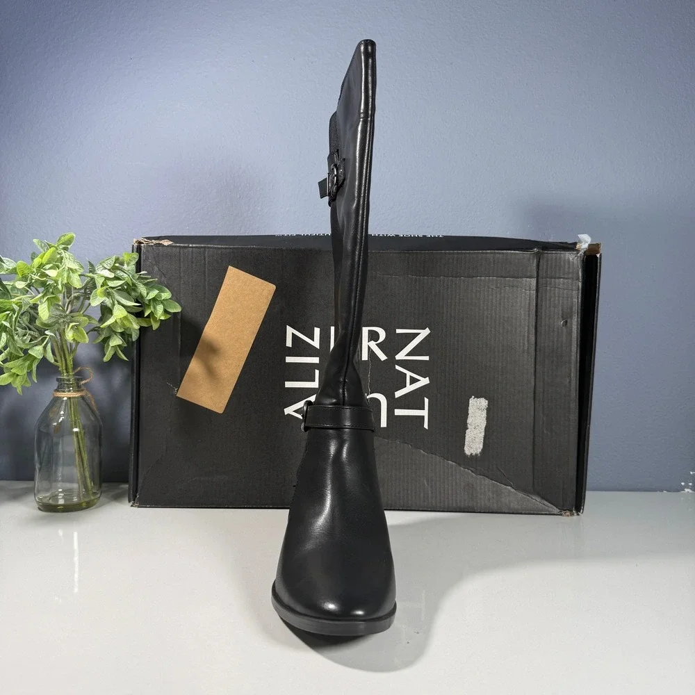 Naturalizer Sahara Black‎ Knee High Riding Boots Women's Size 6M